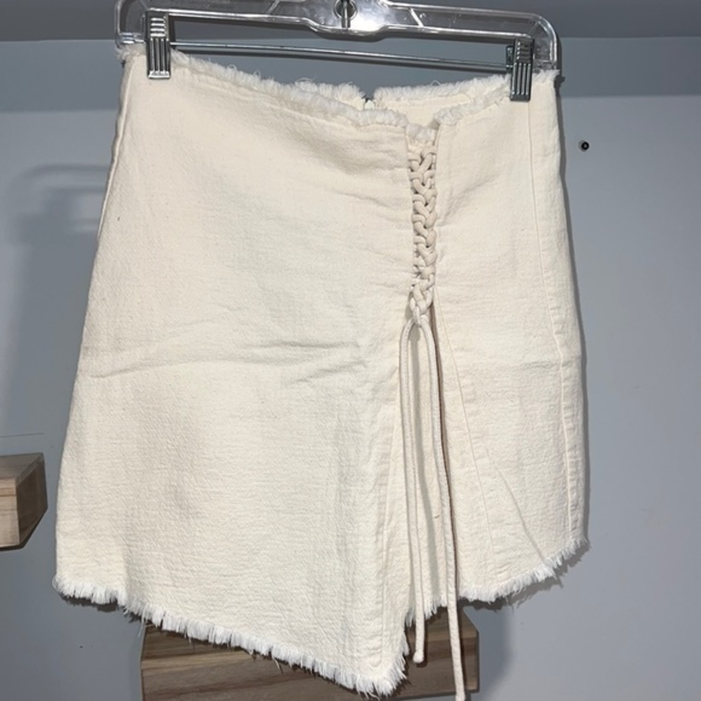 Mango Nude‎ cream pencil skirt